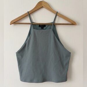 Dynamite Ribbed High-Neck Halter Crop Top Size Medium 
NWT Summer Minimalist